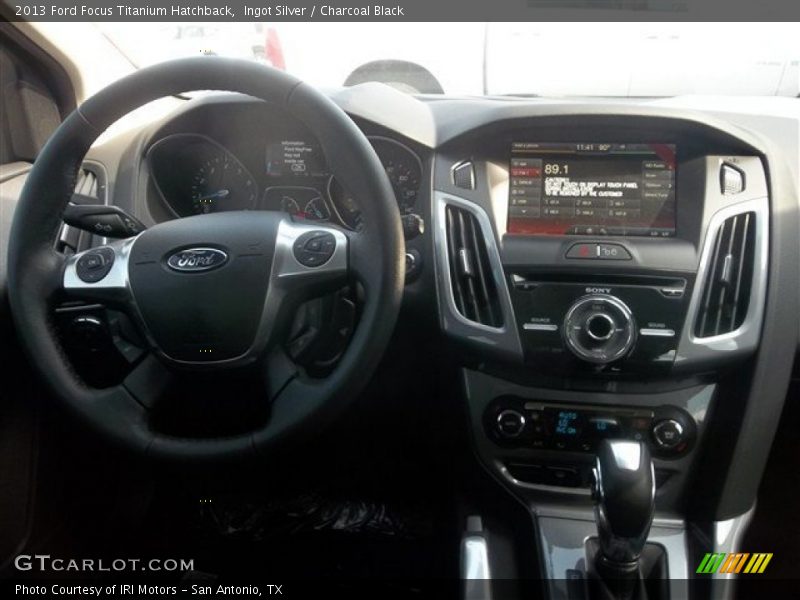 Ingot Silver / Charcoal Black 2013 Ford Focus Titanium Hatchback