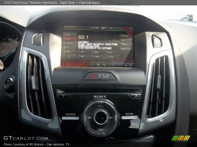Ingot Silver / Charcoal Black 2013 Ford Focus Titanium Hatchback