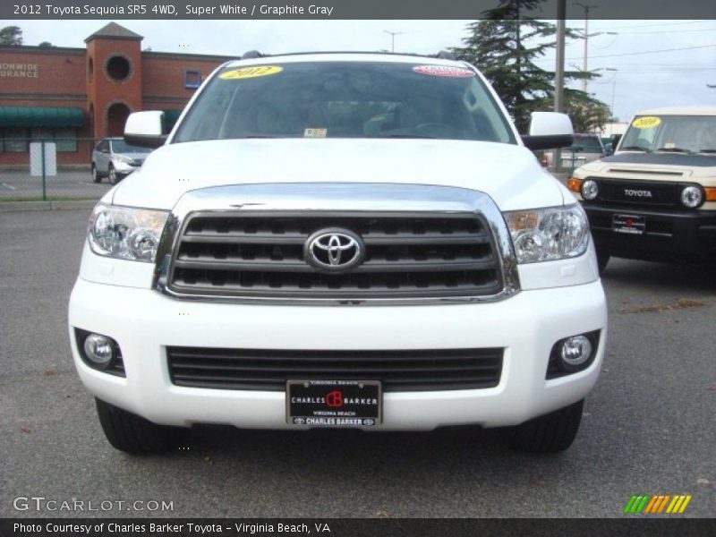 Super White / Graphite Gray 2012 Toyota Sequoia SR5 4WD