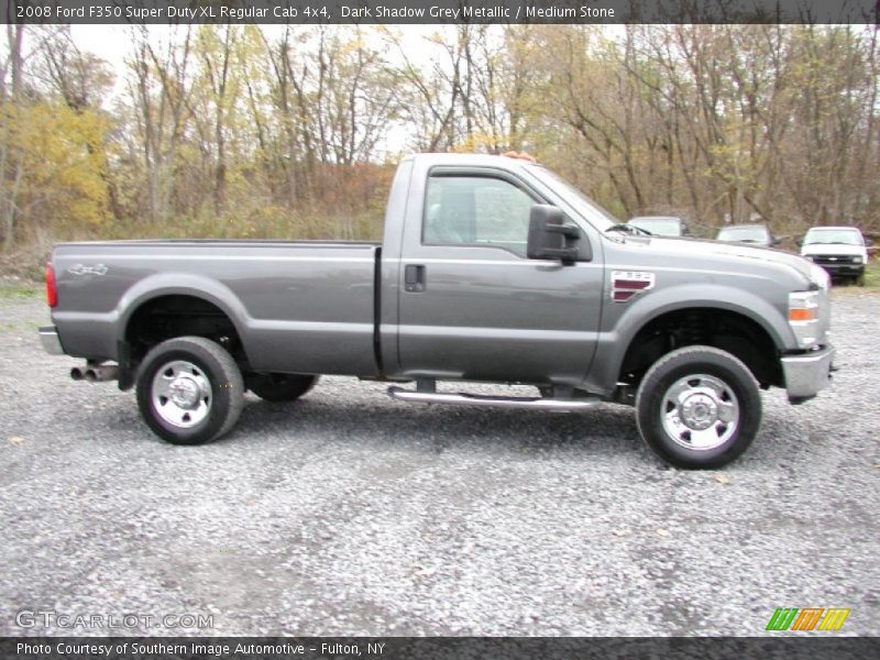 Dark Shadow Grey Metallic / Medium Stone 2008 Ford F350 Super Duty XL Regular Cab 4x4