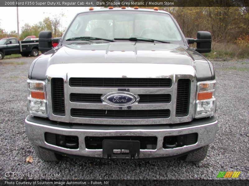 Dark Shadow Grey Metallic / Medium Stone 2008 Ford F350 Super Duty XL Regular Cab 4x4