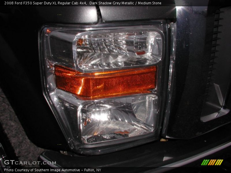 Dark Shadow Grey Metallic / Medium Stone 2008 Ford F350 Super Duty XL Regular Cab 4x4