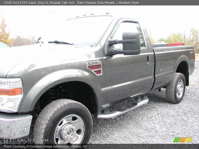 Dark Shadow Grey Metallic / Medium Stone 2008 Ford F350 Super Duty XL Regular Cab 4x4