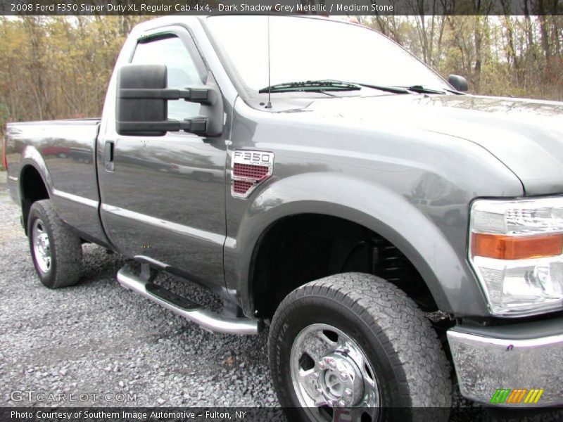 Dark Shadow Grey Metallic / Medium Stone 2008 Ford F350 Super Duty XL Regular Cab 4x4
