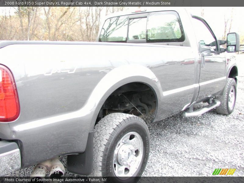 Dark Shadow Grey Metallic / Medium Stone 2008 Ford F350 Super Duty XL Regular Cab 4x4