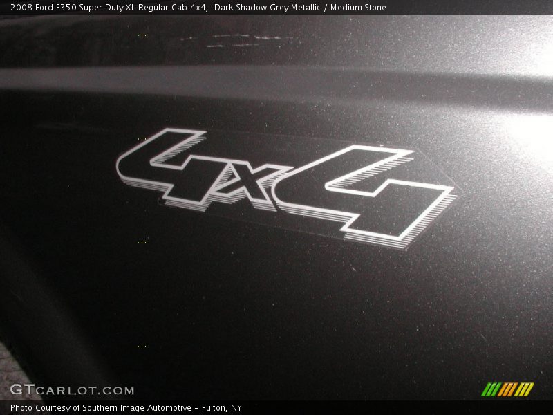 Dark Shadow Grey Metallic / Medium Stone 2008 Ford F350 Super Duty XL Regular Cab 4x4