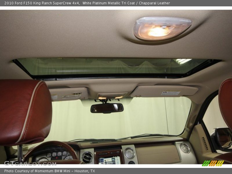 White Platinum Metallic Tri Coat / Chapparal Leather 2010 Ford F150 King Ranch SuperCrew 4x4