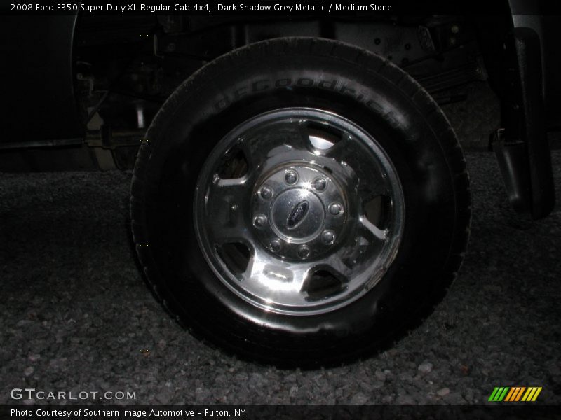 Dark Shadow Grey Metallic / Medium Stone 2008 Ford F350 Super Duty XL Regular Cab 4x4