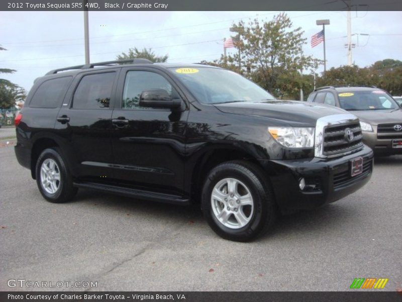 Black / Graphite Gray 2012 Toyota Sequoia SR5 4WD