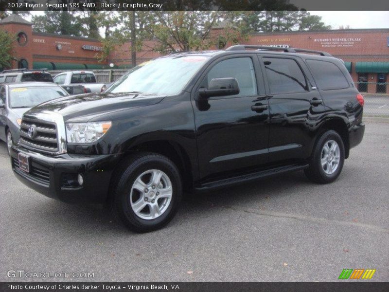 Black / Graphite Gray 2012 Toyota Sequoia SR5 4WD