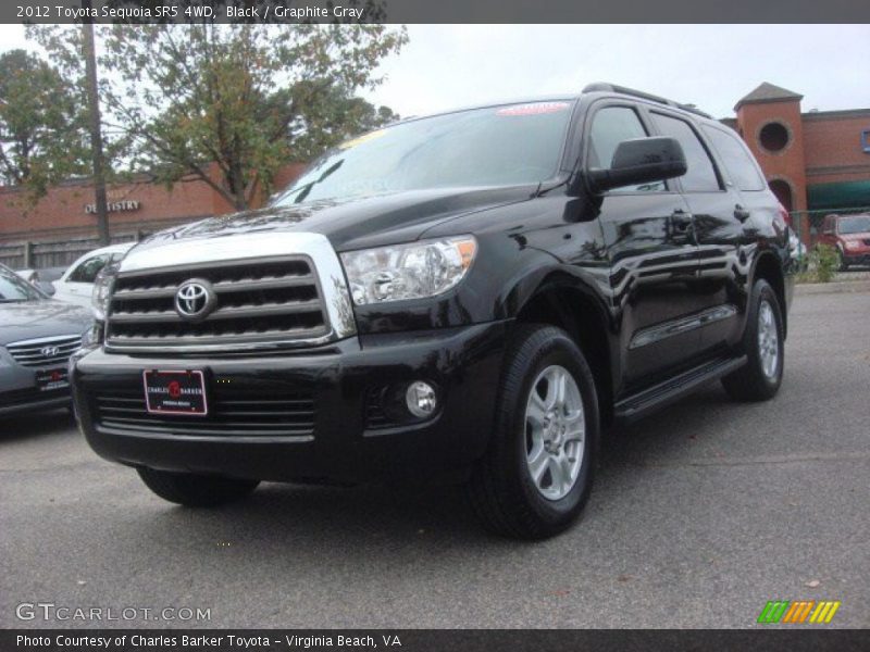 Black / Graphite Gray 2012 Toyota Sequoia SR5 4WD