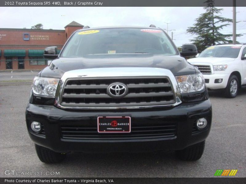 Black / Graphite Gray 2012 Toyota Sequoia SR5 4WD