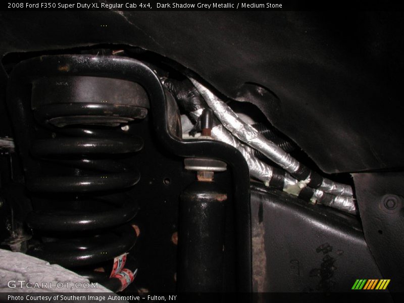 Dark Shadow Grey Metallic / Medium Stone 2008 Ford F350 Super Duty XL Regular Cab 4x4