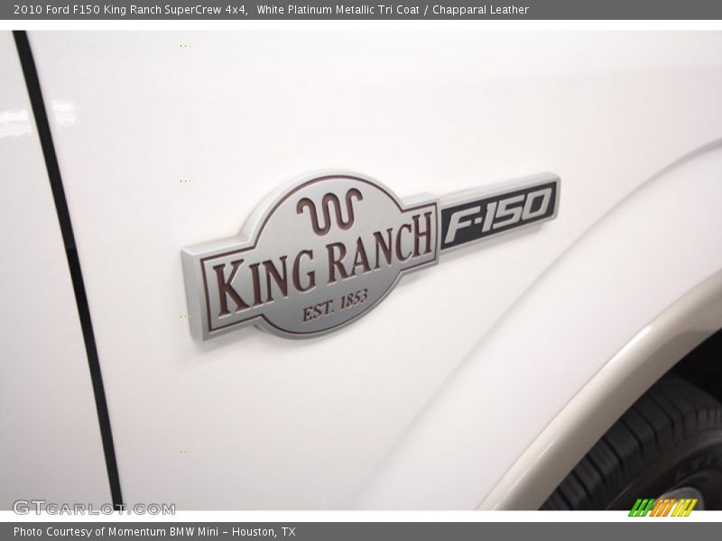 White Platinum Metallic Tri Coat / Chapparal Leather 2010 Ford F150 King Ranch SuperCrew 4x4