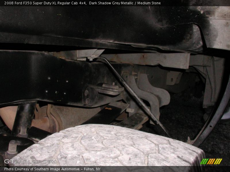 Dark Shadow Grey Metallic / Medium Stone 2008 Ford F350 Super Duty XL Regular Cab 4x4