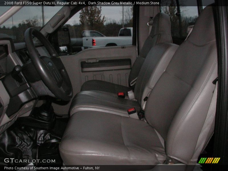 Dark Shadow Grey Metallic / Medium Stone 2008 Ford F350 Super Duty XL Regular Cab 4x4