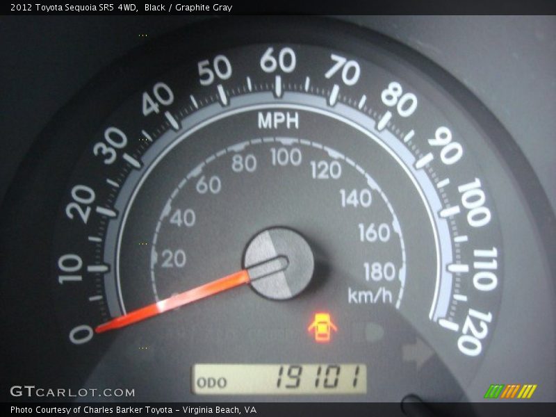 Black / Graphite Gray 2012 Toyota Sequoia SR5 4WD