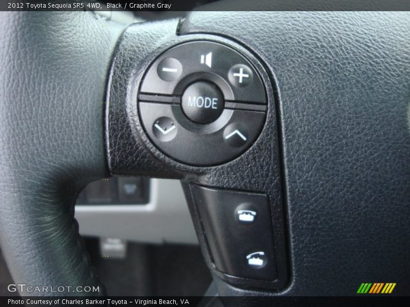 Black / Graphite Gray 2012 Toyota Sequoia SR5 4WD