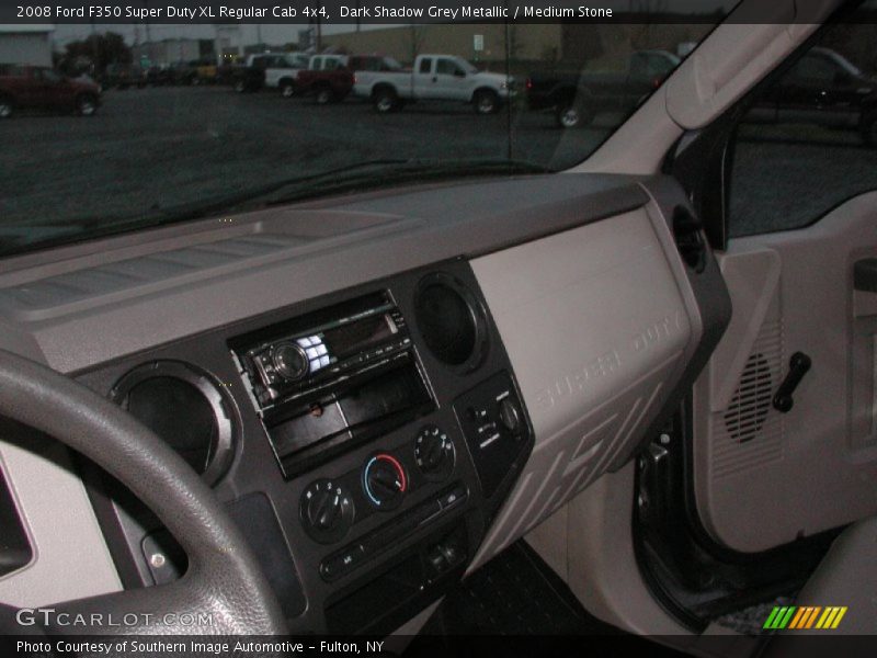 Dark Shadow Grey Metallic / Medium Stone 2008 Ford F350 Super Duty XL Regular Cab 4x4