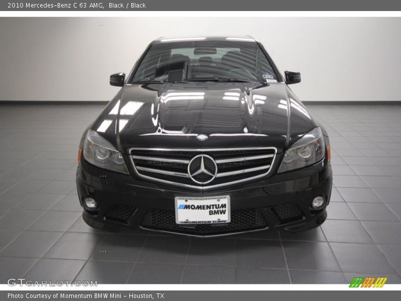 Black / Black 2010 Mercedes-Benz C 63 AMG