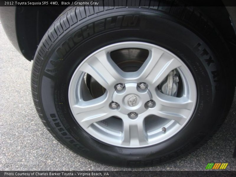 Black / Graphite Gray 2012 Toyota Sequoia SR5 4WD