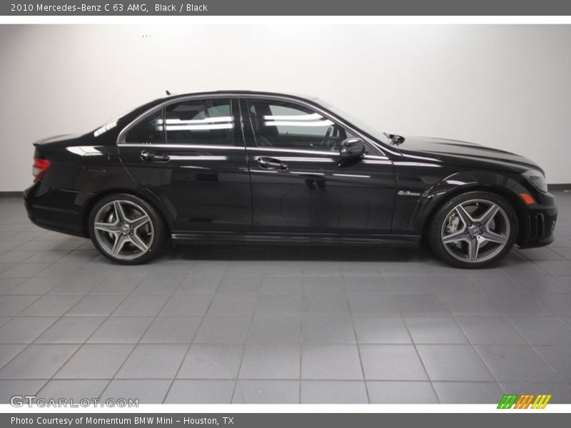 Black / Black 2010 Mercedes-Benz C 63 AMG