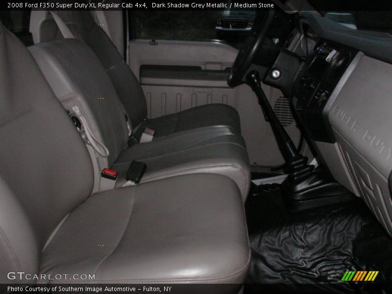 Dark Shadow Grey Metallic / Medium Stone 2008 Ford F350 Super Duty XL Regular Cab 4x4
