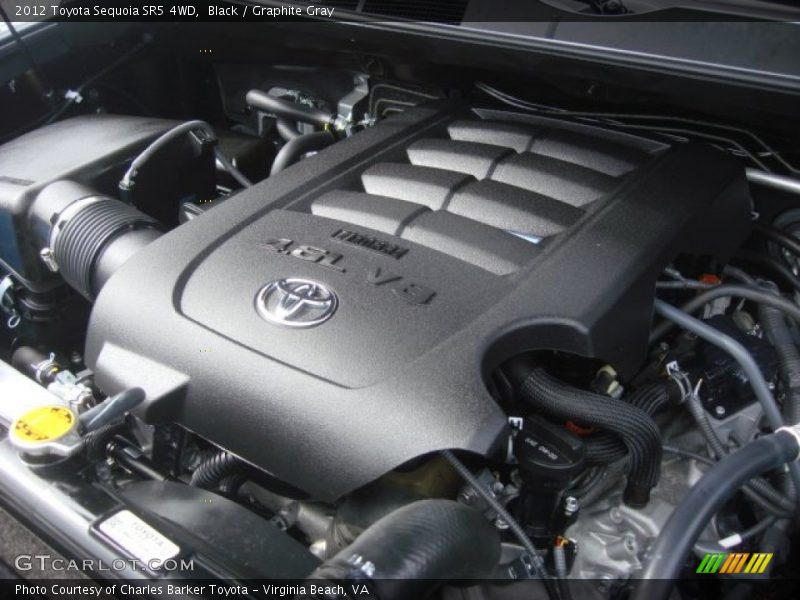 Black / Graphite Gray 2012 Toyota Sequoia SR5 4WD