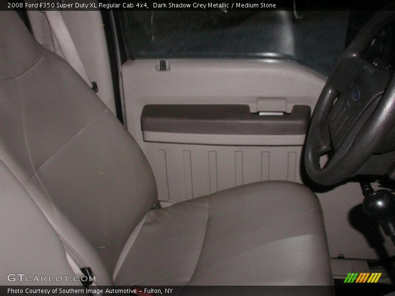 Dark Shadow Grey Metallic / Medium Stone 2008 Ford F350 Super Duty XL Regular Cab 4x4