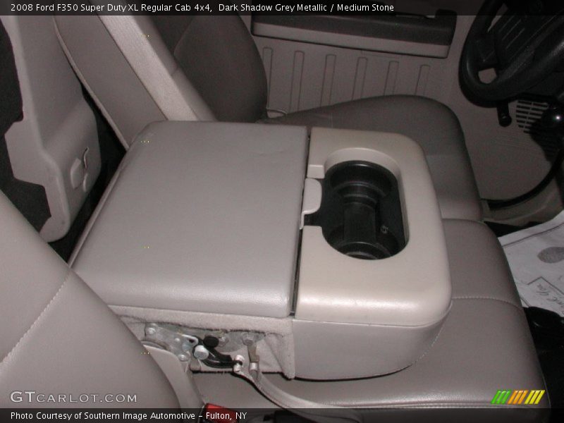 Dark Shadow Grey Metallic / Medium Stone 2008 Ford F350 Super Duty XL Regular Cab 4x4