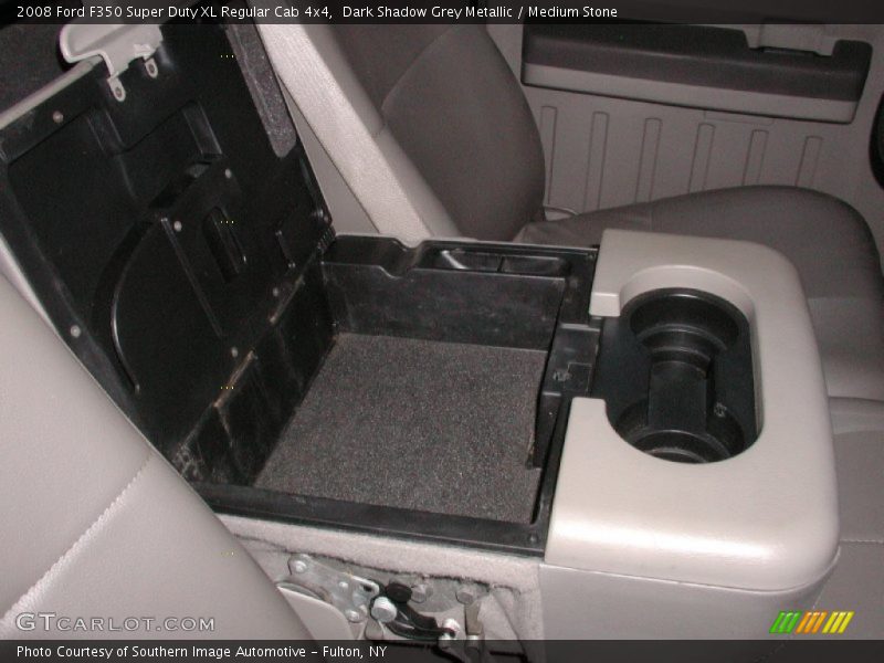 Dark Shadow Grey Metallic / Medium Stone 2008 Ford F350 Super Duty XL Regular Cab 4x4