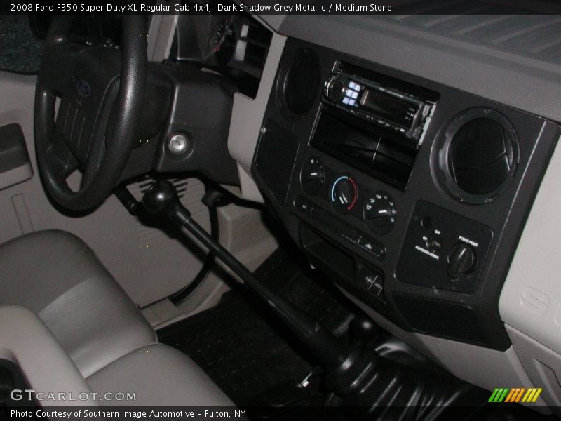 Dark Shadow Grey Metallic / Medium Stone 2008 Ford F350 Super Duty XL Regular Cab 4x4