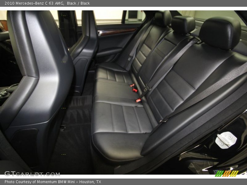 Rear Seat of 2010 C 63 AMG