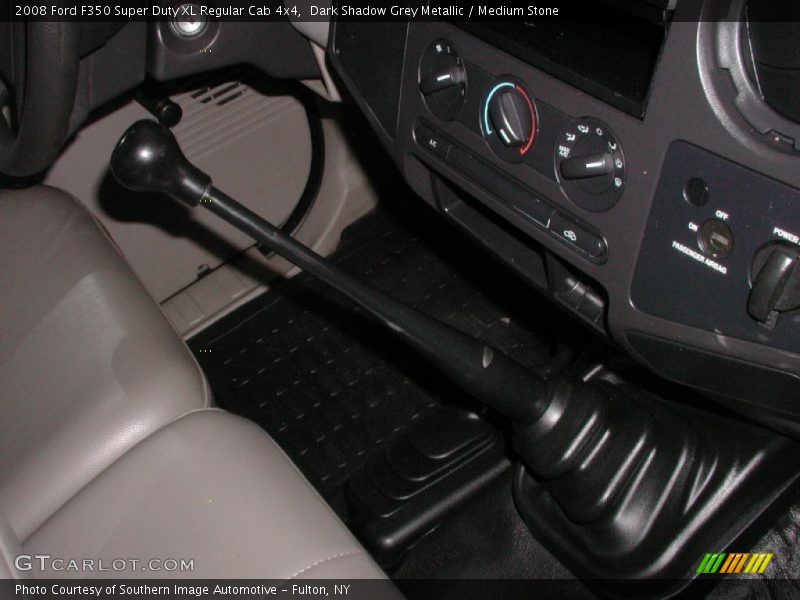 Dark Shadow Grey Metallic / Medium Stone 2008 Ford F350 Super Duty XL Regular Cab 4x4