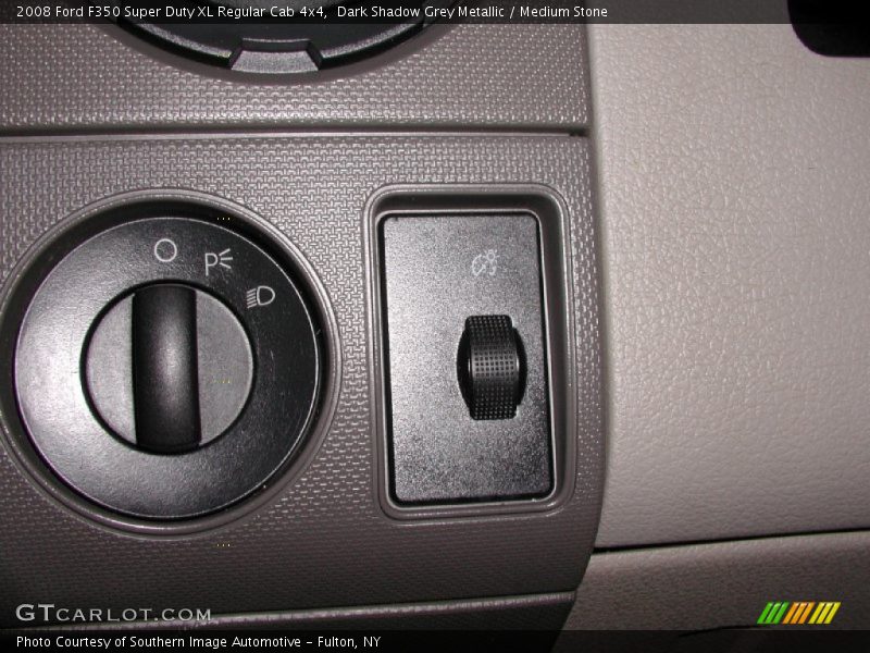 Dark Shadow Grey Metallic / Medium Stone 2008 Ford F350 Super Duty XL Regular Cab 4x4