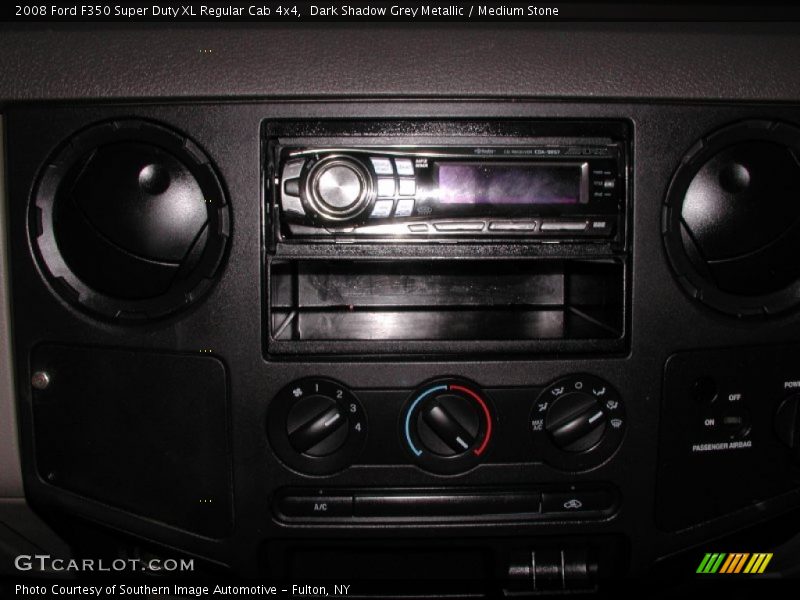 Dark Shadow Grey Metallic / Medium Stone 2008 Ford F350 Super Duty XL Regular Cab 4x4