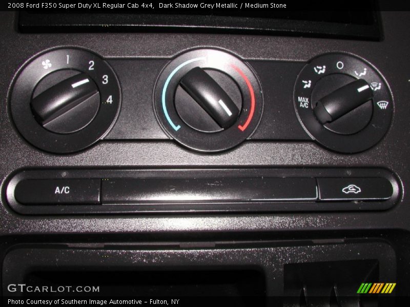 Dark Shadow Grey Metallic / Medium Stone 2008 Ford F350 Super Duty XL Regular Cab 4x4