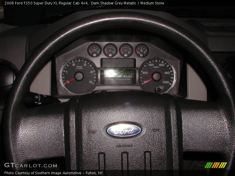 Dark Shadow Grey Metallic / Medium Stone 2008 Ford F350 Super Duty XL Regular Cab 4x4