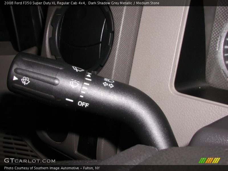 Dark Shadow Grey Metallic / Medium Stone 2008 Ford F350 Super Duty XL Regular Cab 4x4