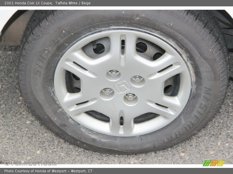 Taffeta White / Beige 2001 Honda Civic LX Coupe
