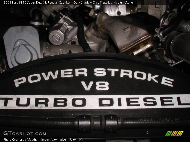 Dark Shadow Grey Metallic / Medium Stone 2008 Ford F350 Super Duty XL Regular Cab 4x4