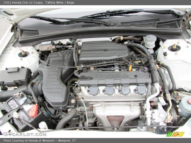 Taffeta White / Beige 2001 Honda Civic LX Coupe
