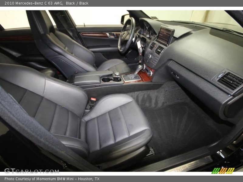 Black / Black 2010 Mercedes-Benz C 63 AMG