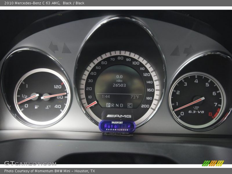 Black / Black 2010 Mercedes-Benz C 63 AMG