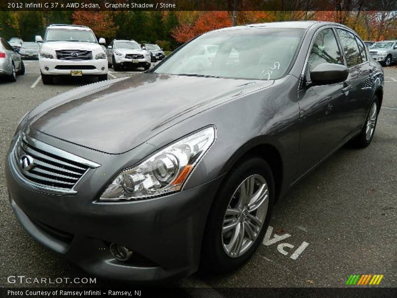 Graphite Shadow / Stone 2012 Infiniti G 37 x AWD Sedan