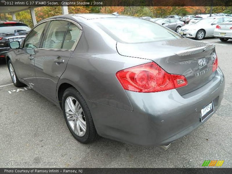 Graphite Shadow / Stone 2012 Infiniti G 37 x AWD Sedan