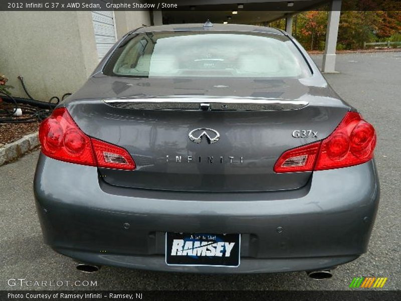 Graphite Shadow / Stone 2012 Infiniti G 37 x AWD Sedan