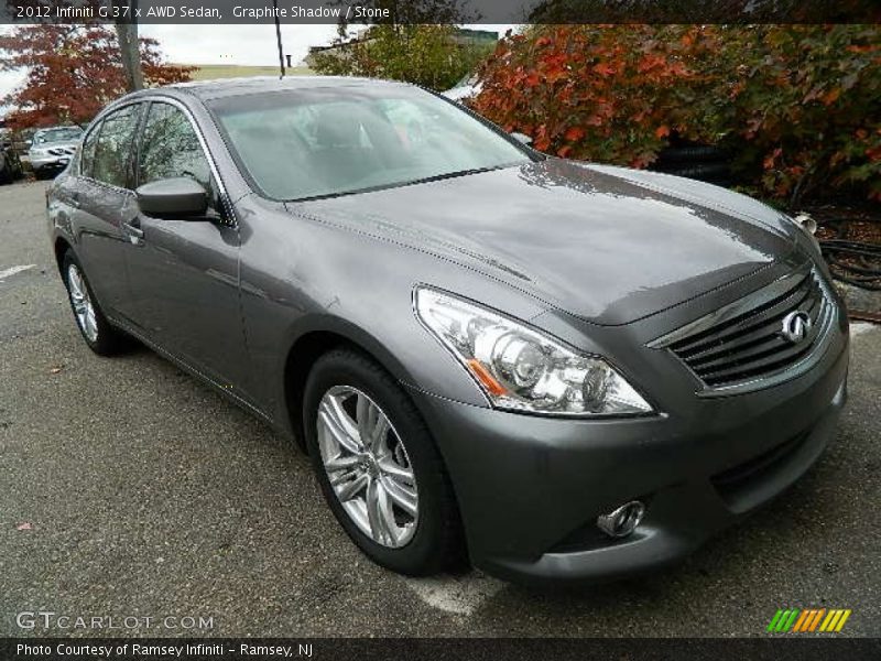 Graphite Shadow / Stone 2012 Infiniti G 37 x AWD Sedan