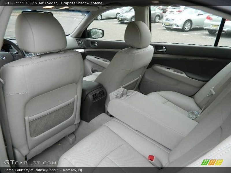 Rear Seat of 2012 G 37 x AWD Sedan