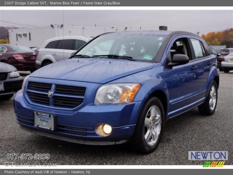 Marine Blue Pearl / Pastel Slate Gray/Blue 2007 Dodge Caliber SXT